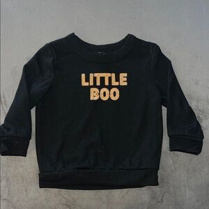 Little Boo Black Toddler Sweatshirt